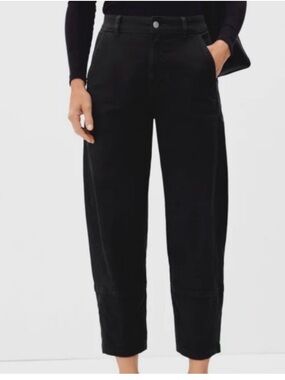 Everlane Black Utility Barrel Black Pants